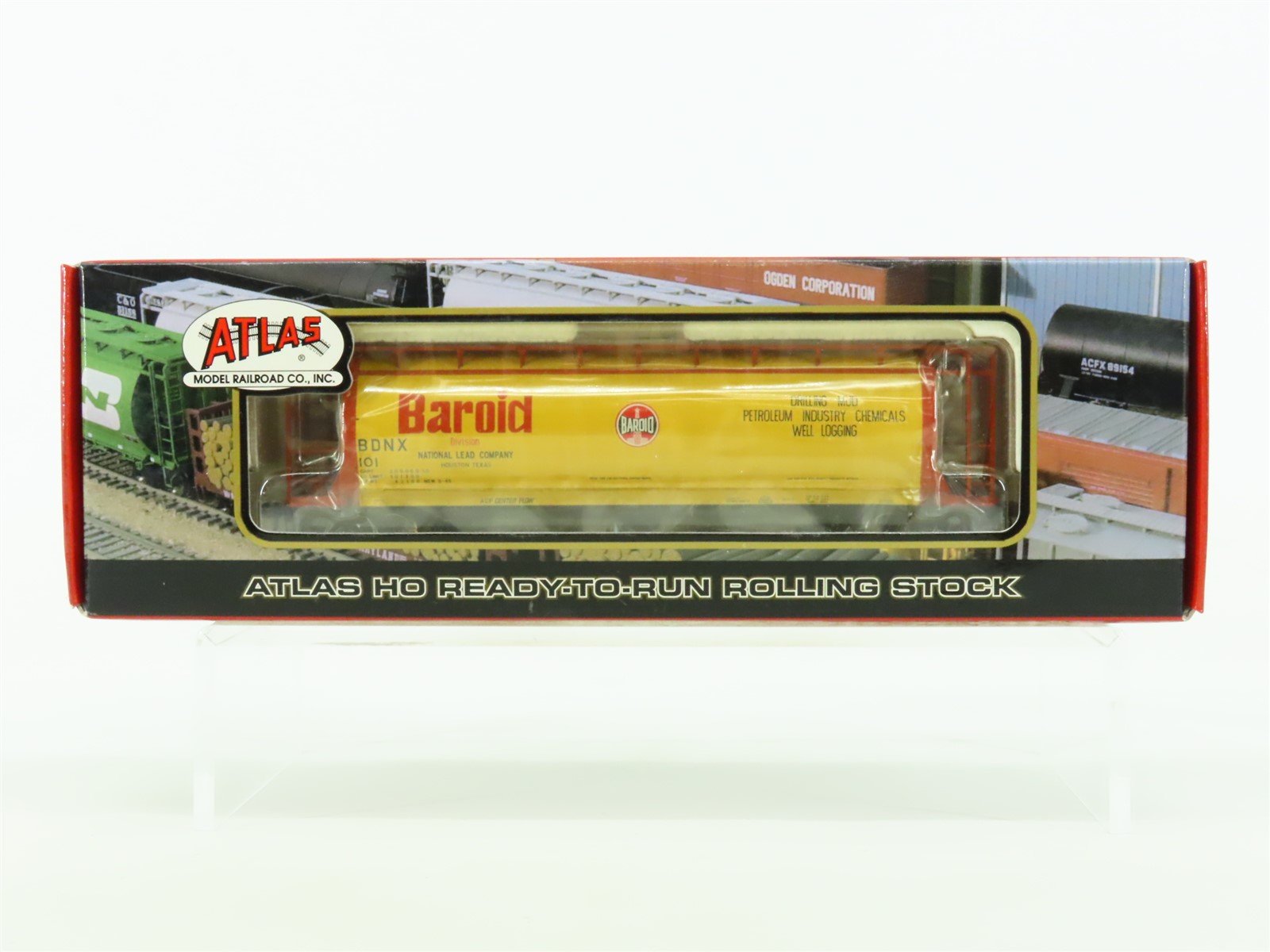 HO Scale Atlas #1970-2 BDNX Baroid 3-Bay Cylindrical Hopper #101 - SEA ...