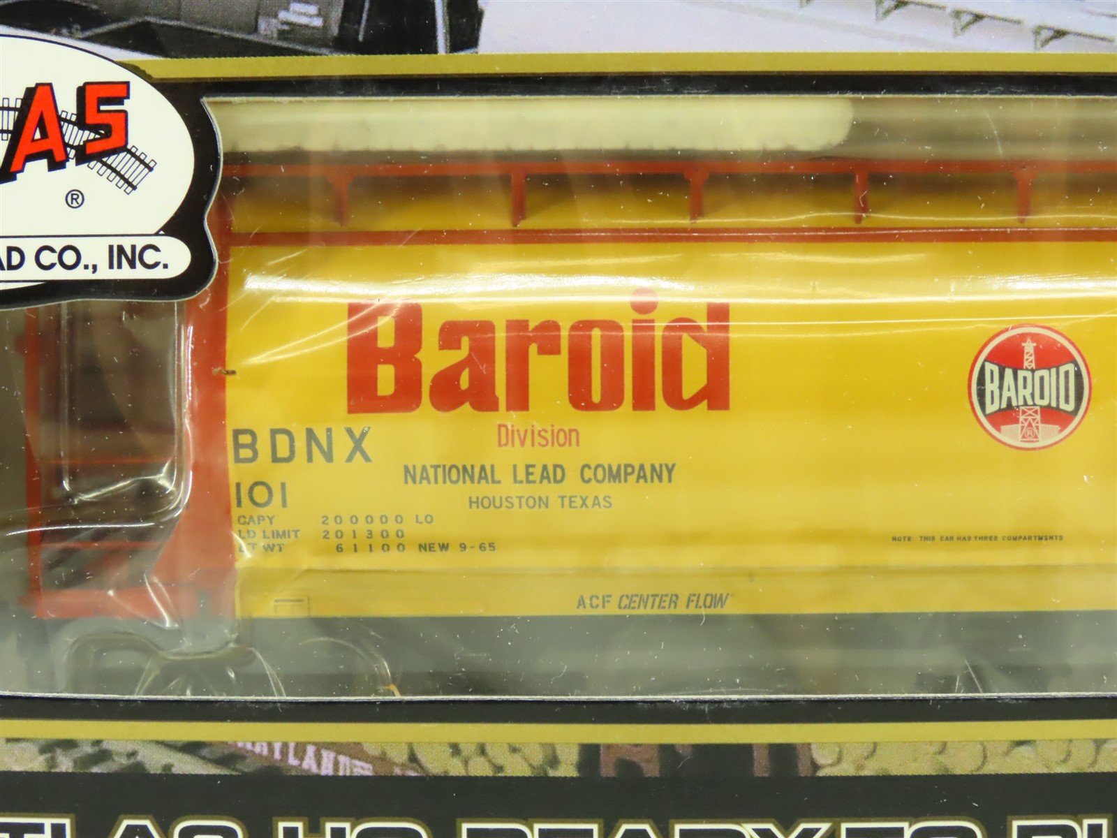 HO Scale Atlas #1970-2 BDNX Baroid 3-Bay Cylindrical Hopper #101 - SEA ...