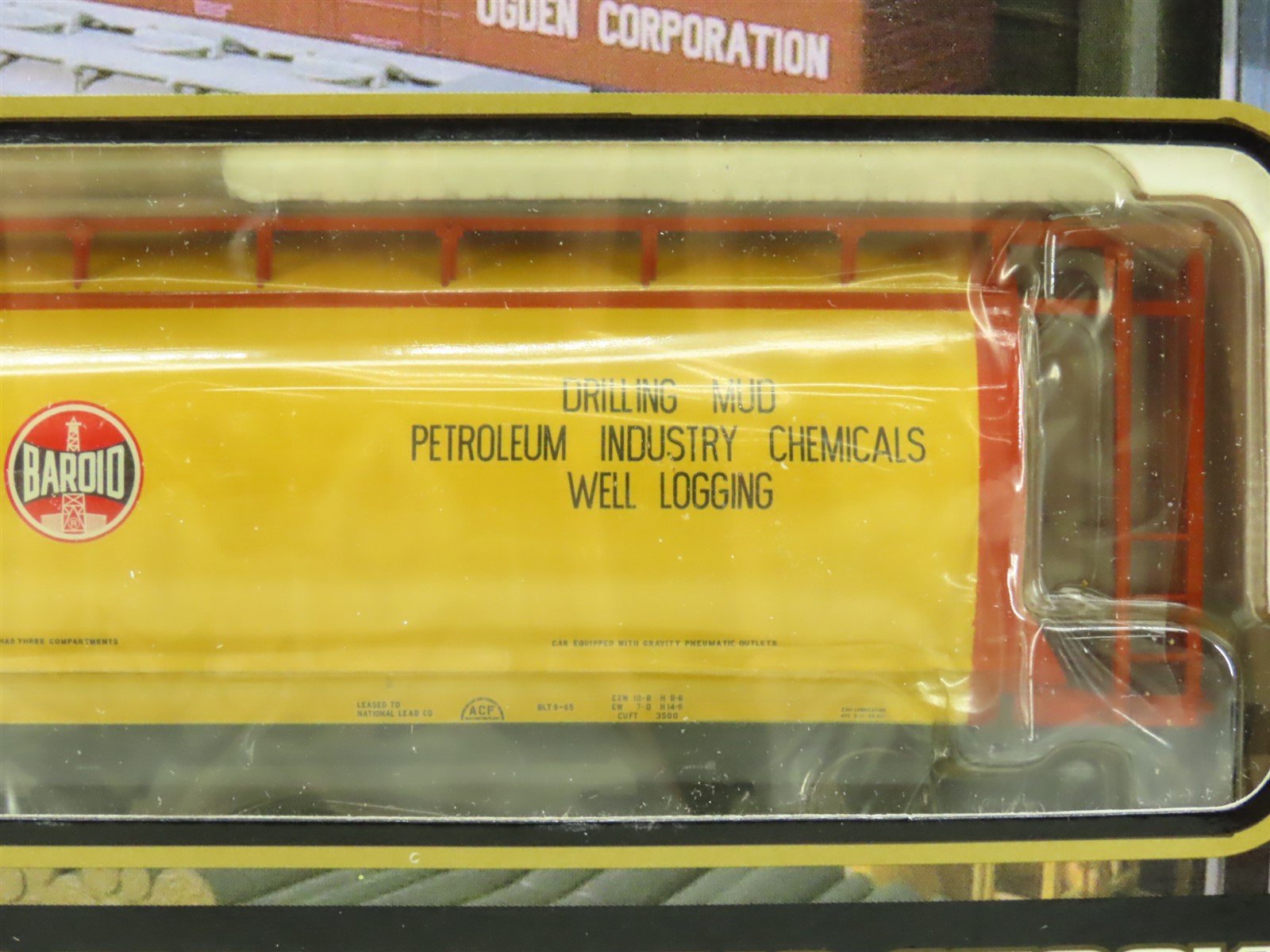 HO Scale Atlas #1970-2 BDNX Baroid 3-Bay Cylindrical Hopper #101 - SEA ...