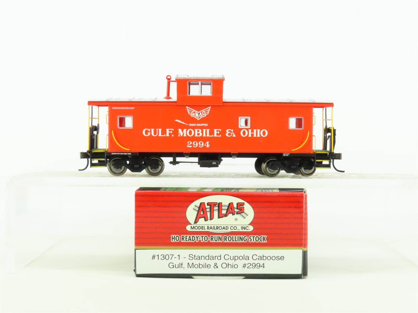 HO Scale Atlas #1307-1 GM&O Gulf Mobile & Ohio Standard Cupola Caboose #2994