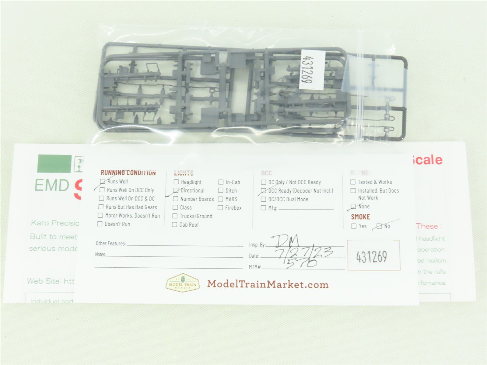 HO Scale KATO 37-6331 UP Union Pacific EMD SD40 Diesel #3039 DCC Ready - Custom