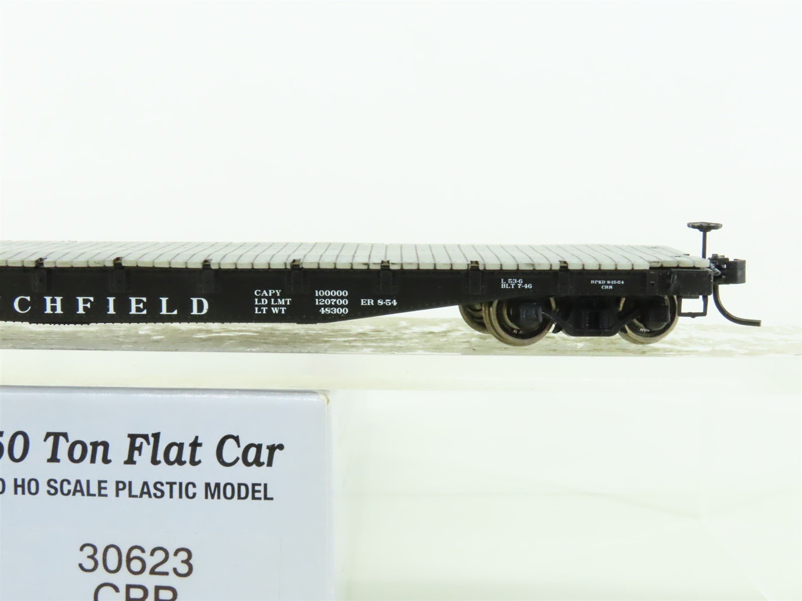 HO Scale Life-Like Proto 2000 #30623 CRR Clinchfield 50 Ton Flat Car #10101