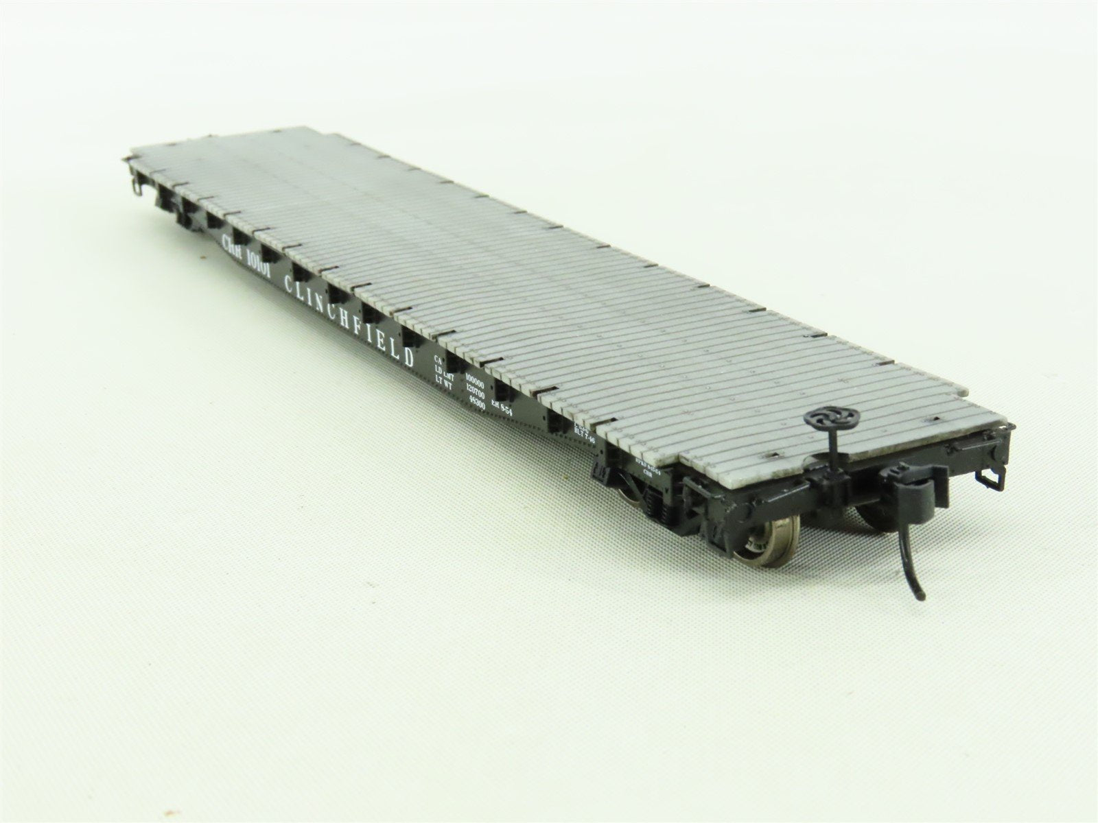 HO Scale Life-Like Proto 2000 #30623 CRR Clinchfield 50 Ton Flat Car #10101