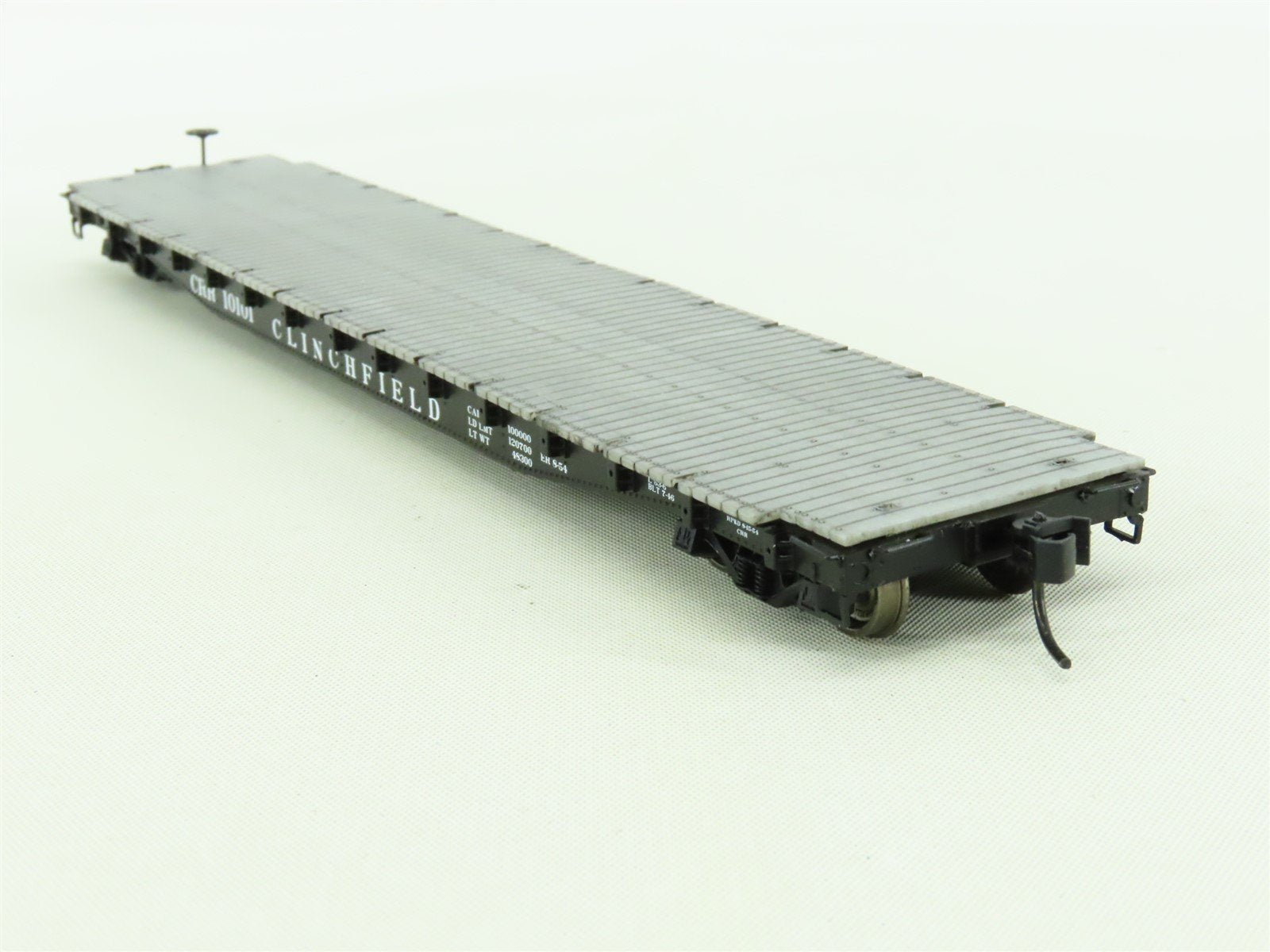 HO Scale Life-Like Proto 2000 #30623 CRR Clinchfield 50 Ton Flat Car #10101