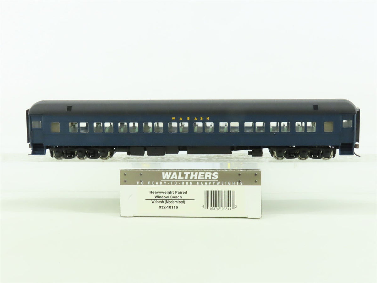 HO Walthers #932-10116 WAB Wabash Heavyweight Paired Window Coach Passenger