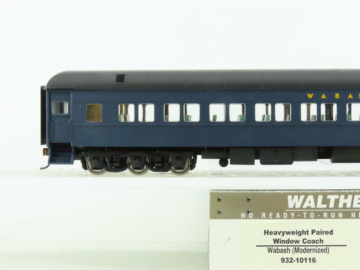 HO Walthers #932-10116 WAB Wabash Heavyweight Paired Window Coach Passenger