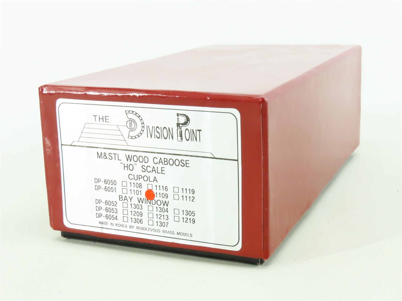 HO Scale Division Point/Rendezvous BRASS 1109 M&StL Offset Cupola Caboose #1109