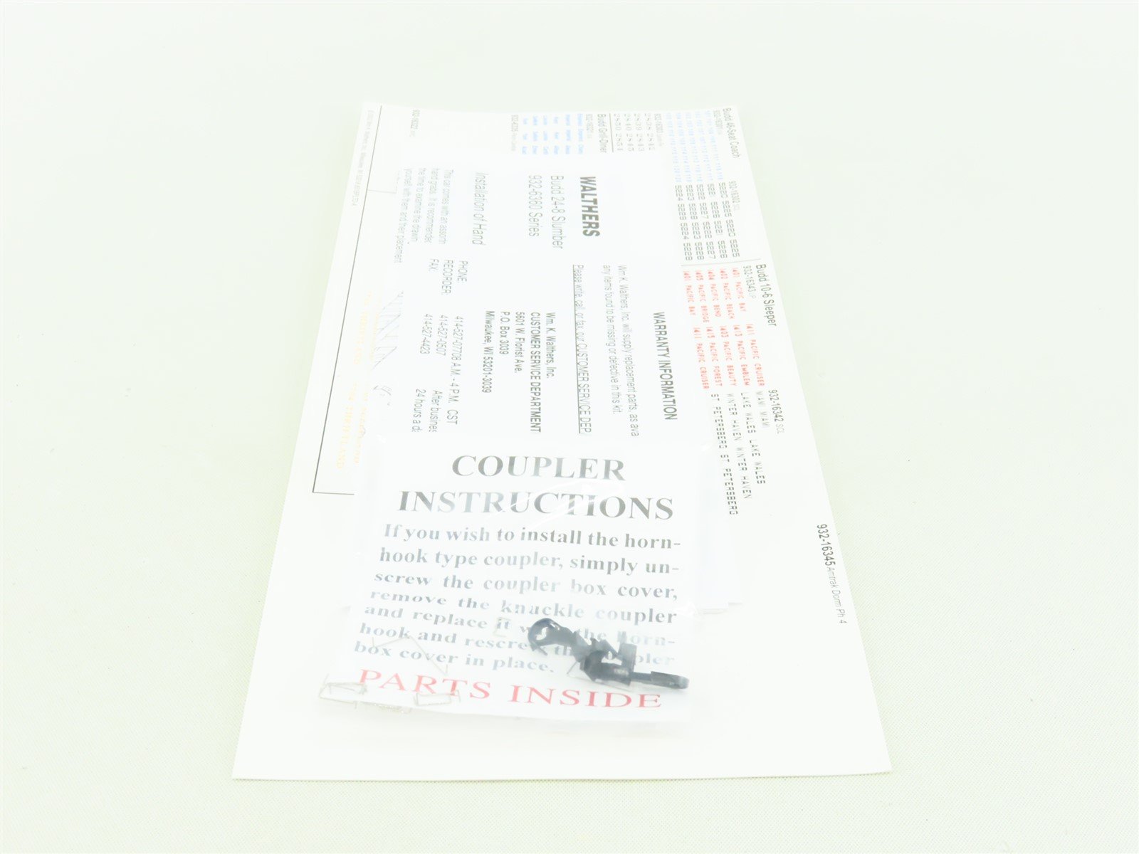 HO Walthers #932-16361 NYC New York Central 85' Budd 24-8 Slumbercoach Passenger