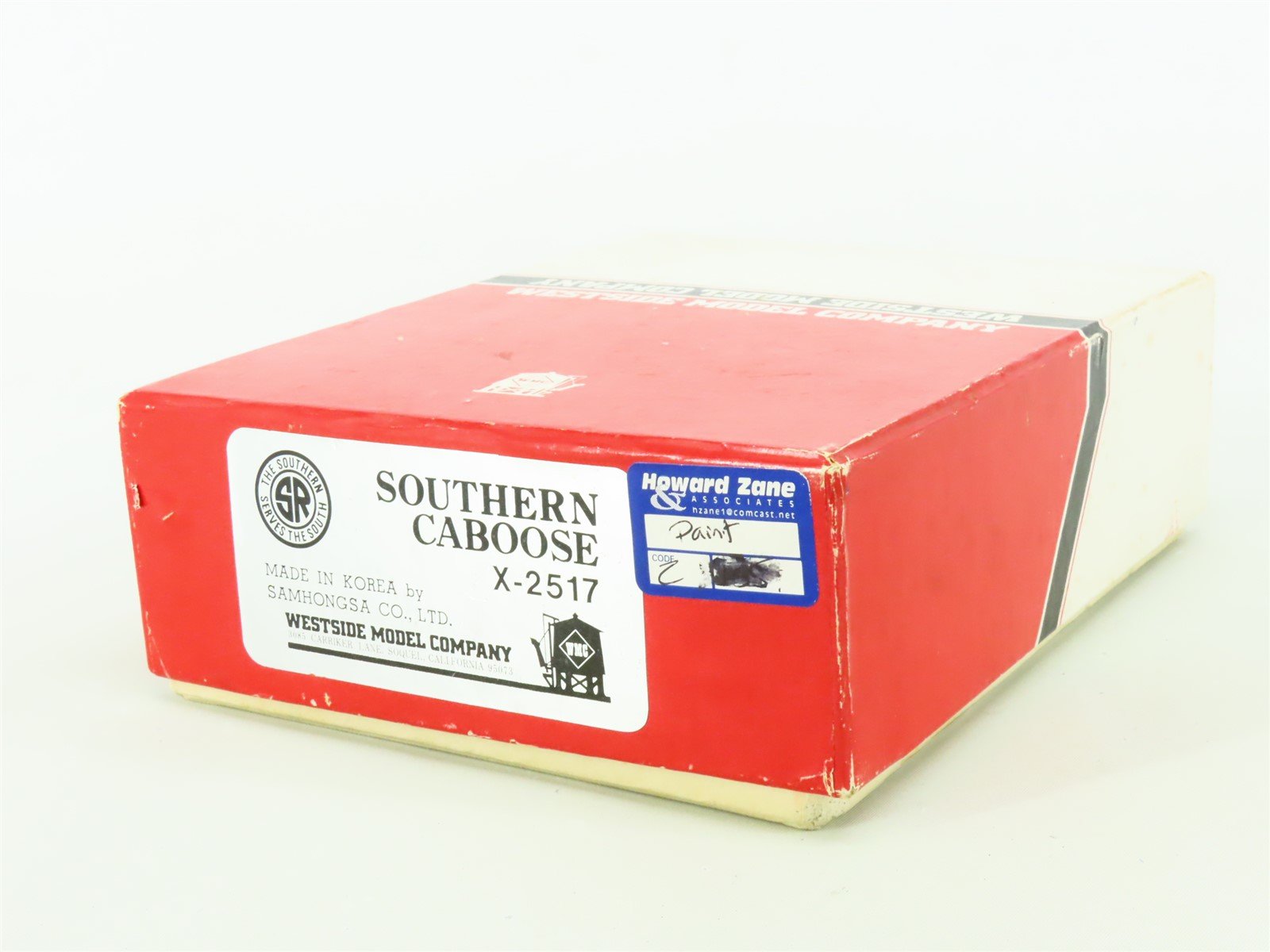 HO Scale Westside WMC BRASS SOU Southern Center Cupola Caboose #X-2530 - Custom