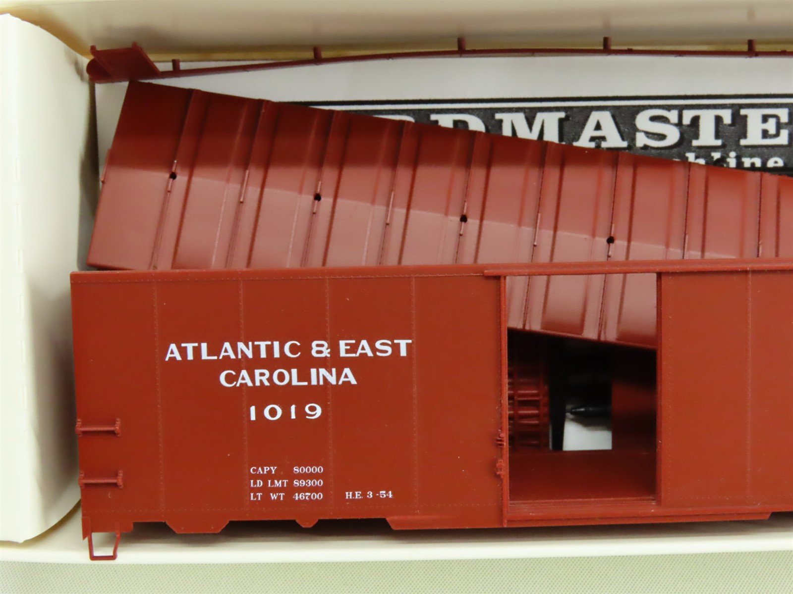 HO Branchline Yardmaster Kit #8001 Atlantic & East Carolina 40' Box Car #1019