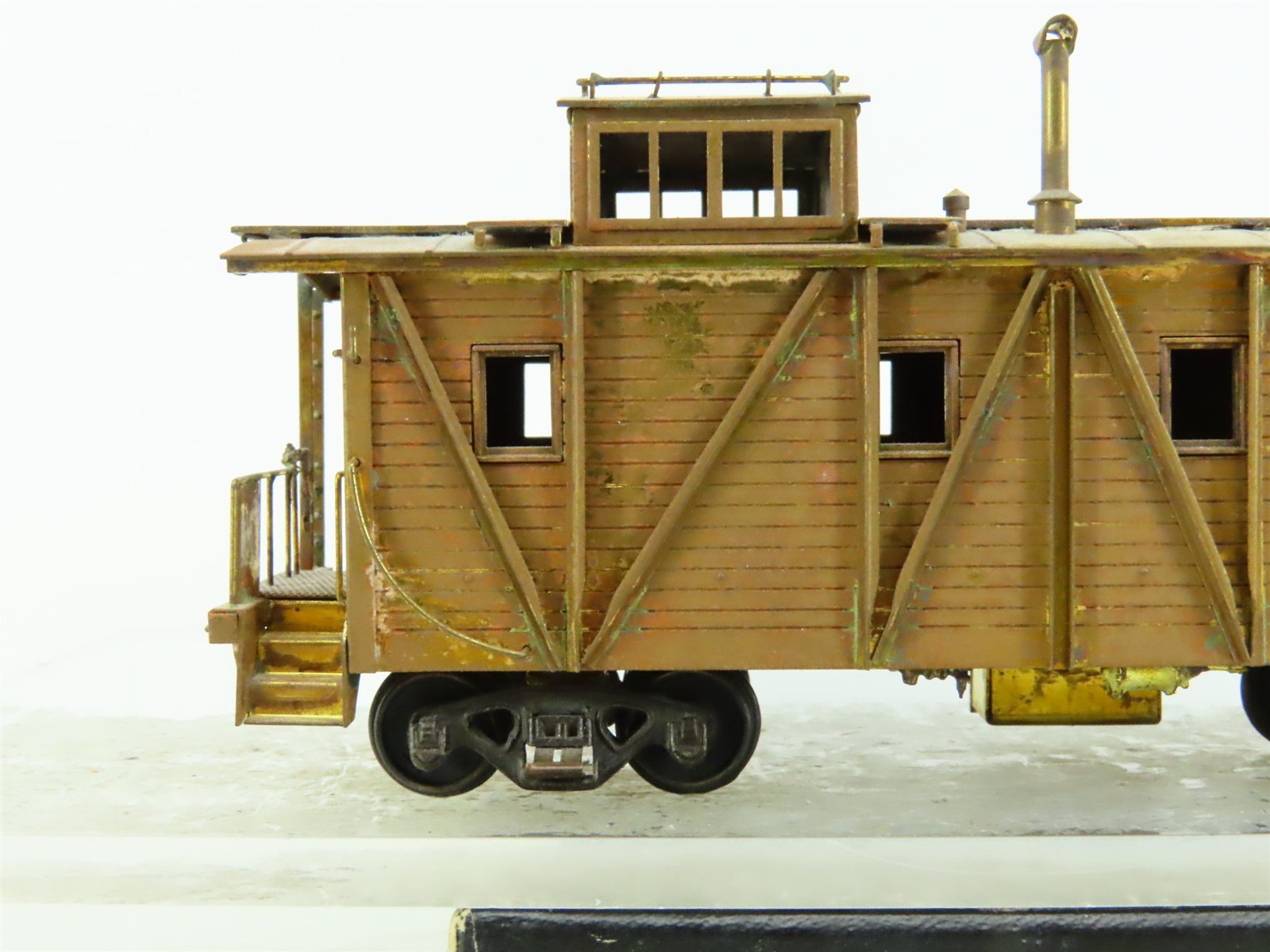 HO Hallmark Models BRASS MKT Undecorated Outside Braced Offset Cupola Caboose