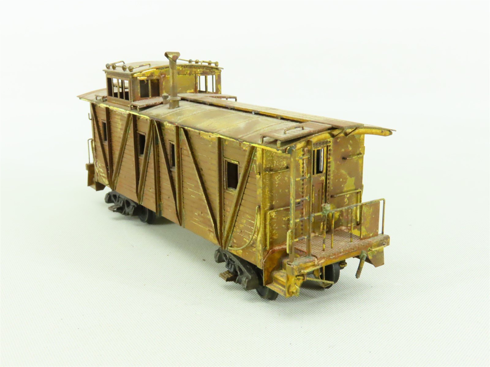 HO Hallmark Models BRASS MKT Undecorated Outside Braced Offset Cupola Caboose