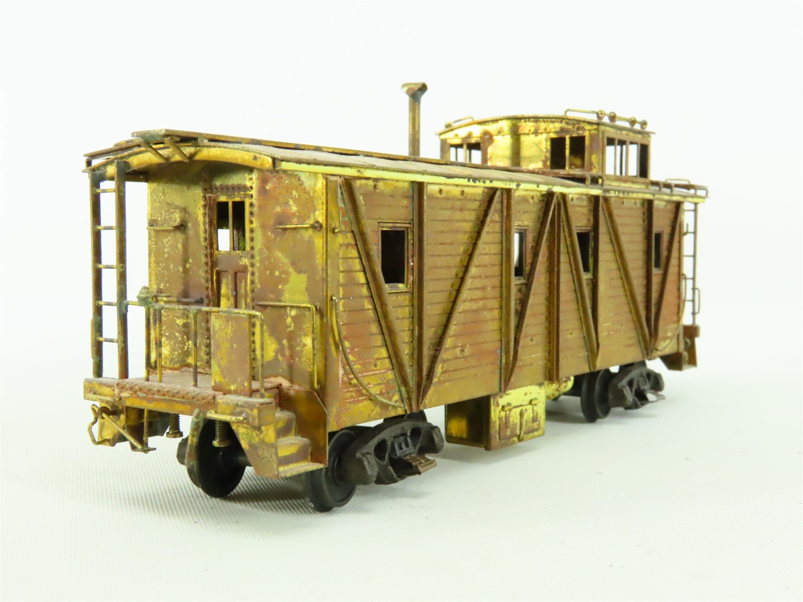 HO Hallmark Models BRASS MKT Undecorated Outside Braced Offset Cupola Caboose