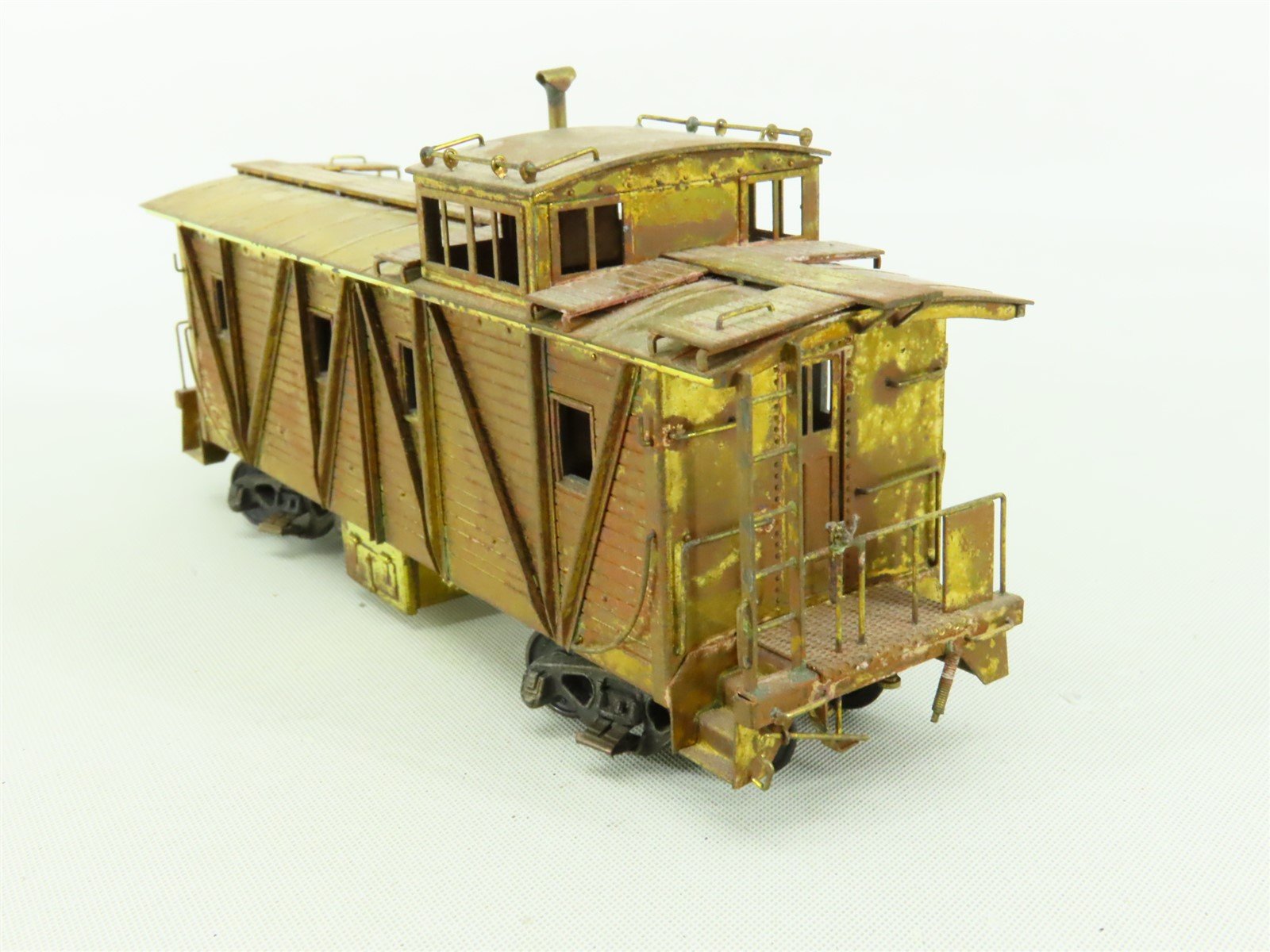 HO Hallmark Models BRASS MKT Undecorated Outside Braced Offset Cupola Caboose