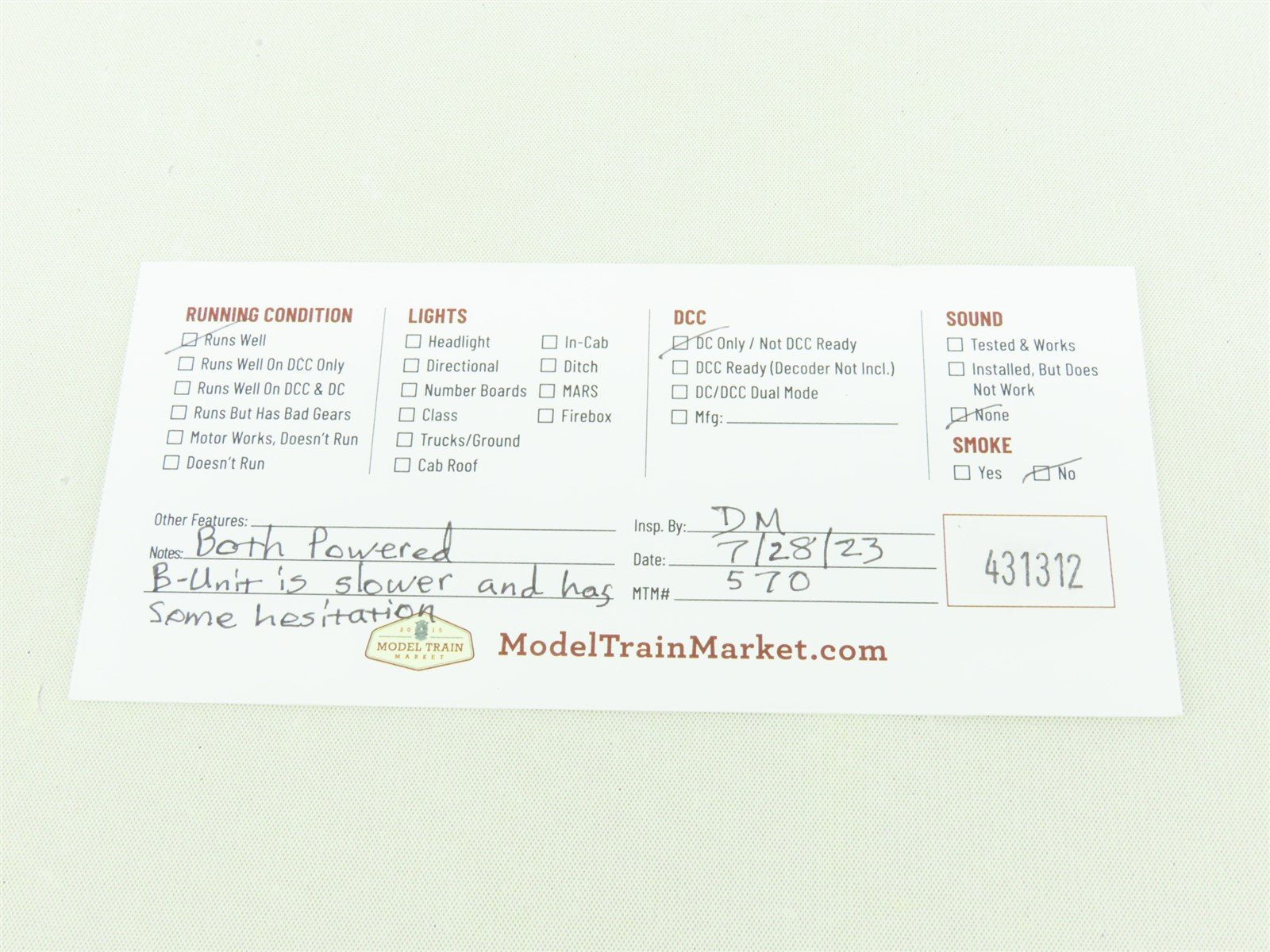 HO Scale KMT BRASS Undecorated FM C-Liner A/B Diesel Locomotive Set