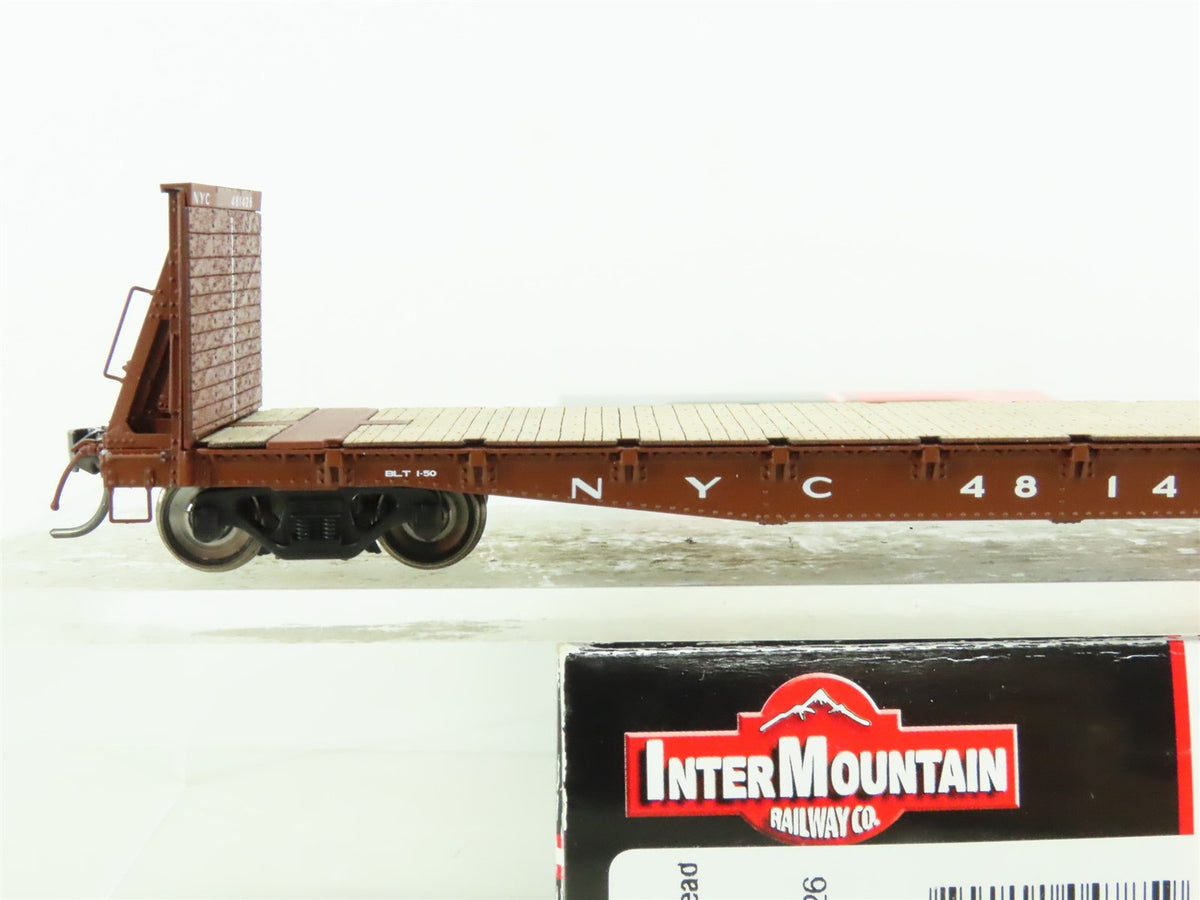 HO Scale InterMountain 48752-03 NYC New York Central Bulkhead Flat Car #481426