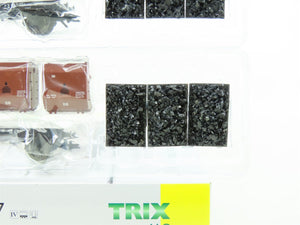 HO Scale Trix 24407 DB German Era IV Coal Tub Container Cars w/Load 2-Pack