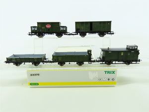 HO Scale Trix 23375 K.Bay.Sts.B. Royal Bavarian State Railways 5-Car Freight Set