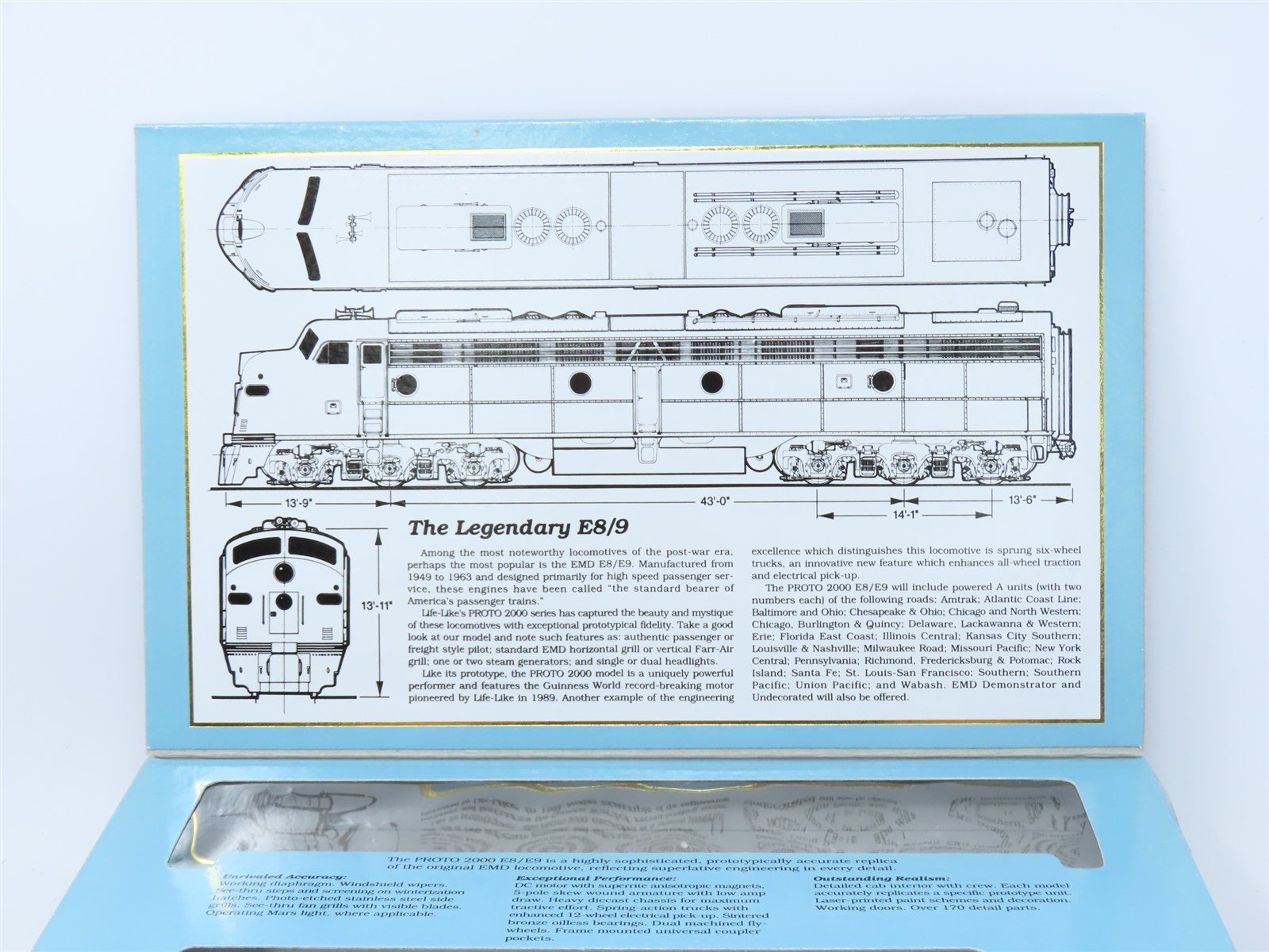 HO Scale Proto 2000 21010 SAL Seaboard Air Line EMD E8/9A