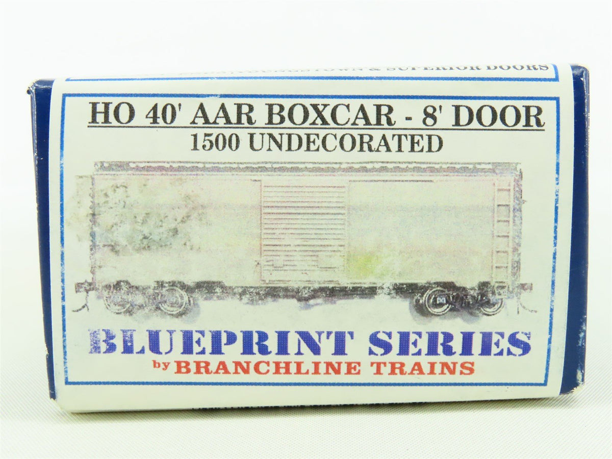 HO Scale Branchline Blueprint Kit #1500 Undecorated 40&#39; AAR Single Door Box Car