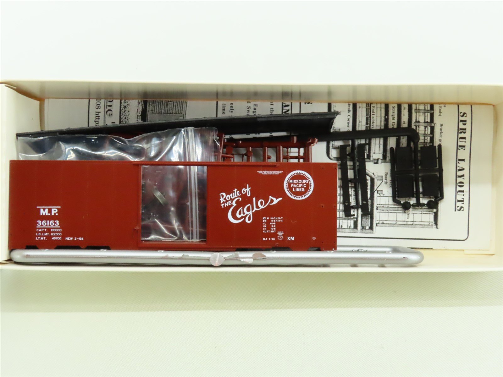 HO Branchline Blueprint Kit #1509 MP Route of the Eagles 40' Box Car #36163