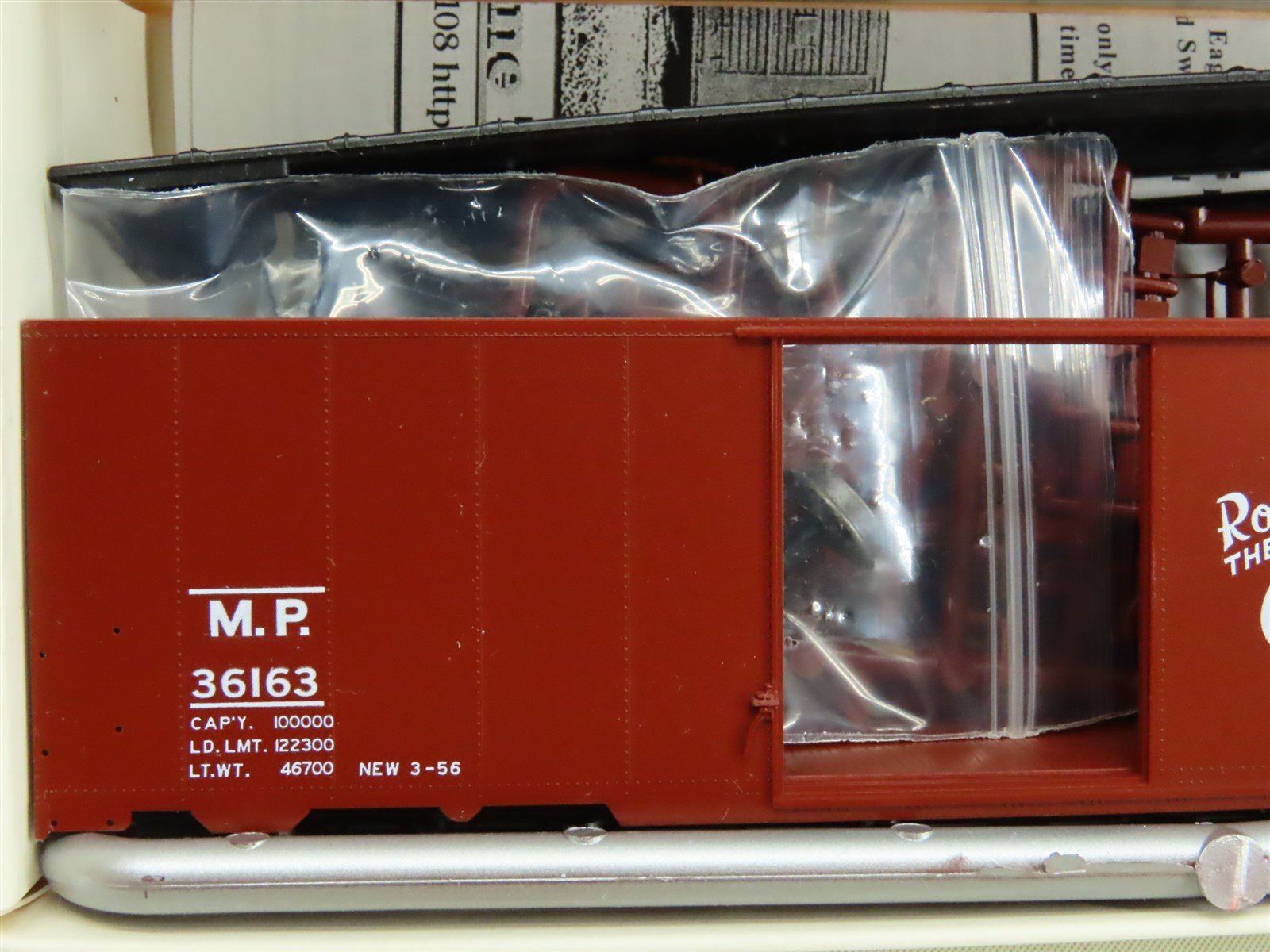 HO Branchline Blueprint Kit #1509 MP Route of the Eagles 40' Box Car #36163