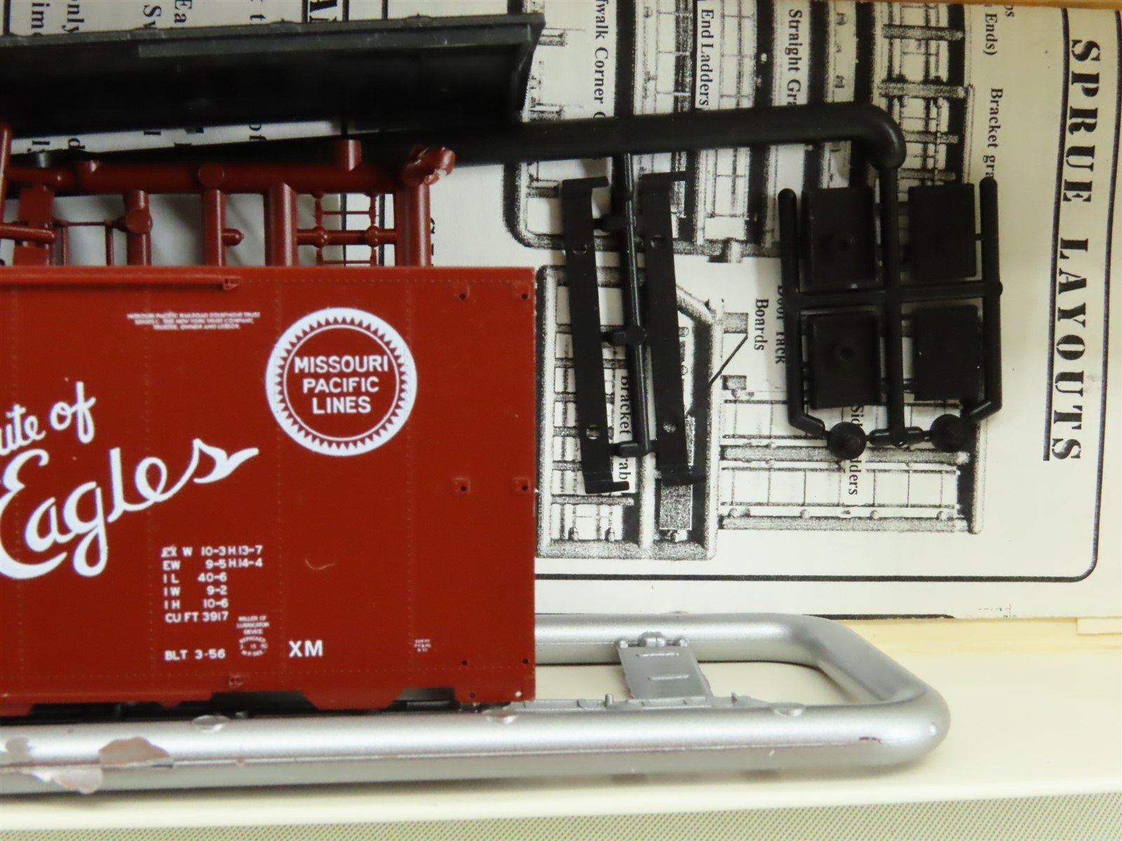 HO Branchline Blueprint Kit #1509 MP Route of the Eagles 40' Box Car #36163