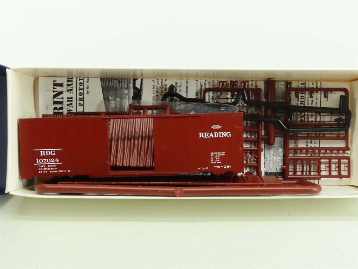 HO Scale Branchline Blueprint Kit #1513 RDG Reading 40&#39; AAR Box Car #107024