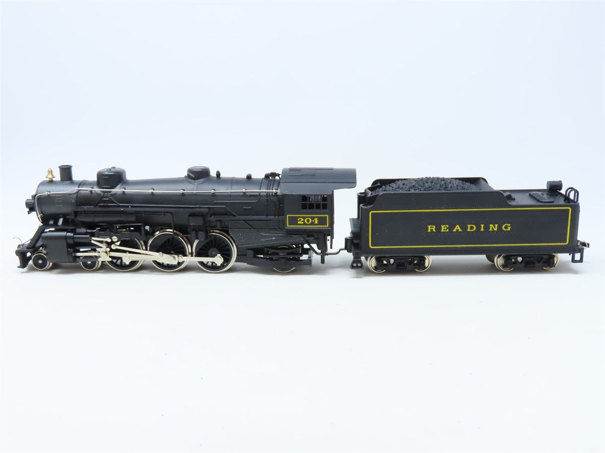 HO Scale RSO/Mehano RDG Reading 4-6-2 Steam Locomotive &amp; Tender #204