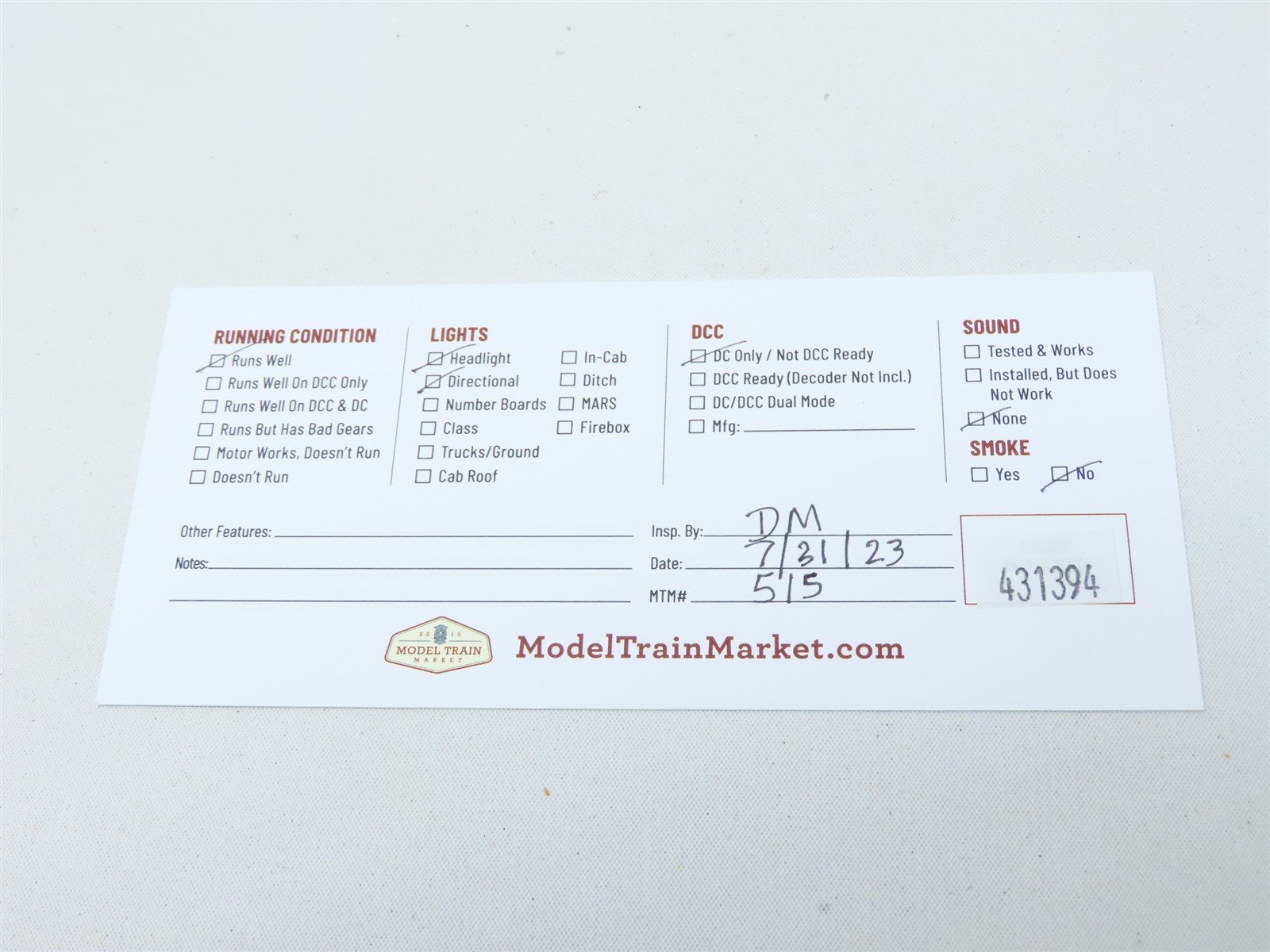 HO Scale RSO/Mehano RDG Reading 4-6-2 Steam Locomotive & Tender #204