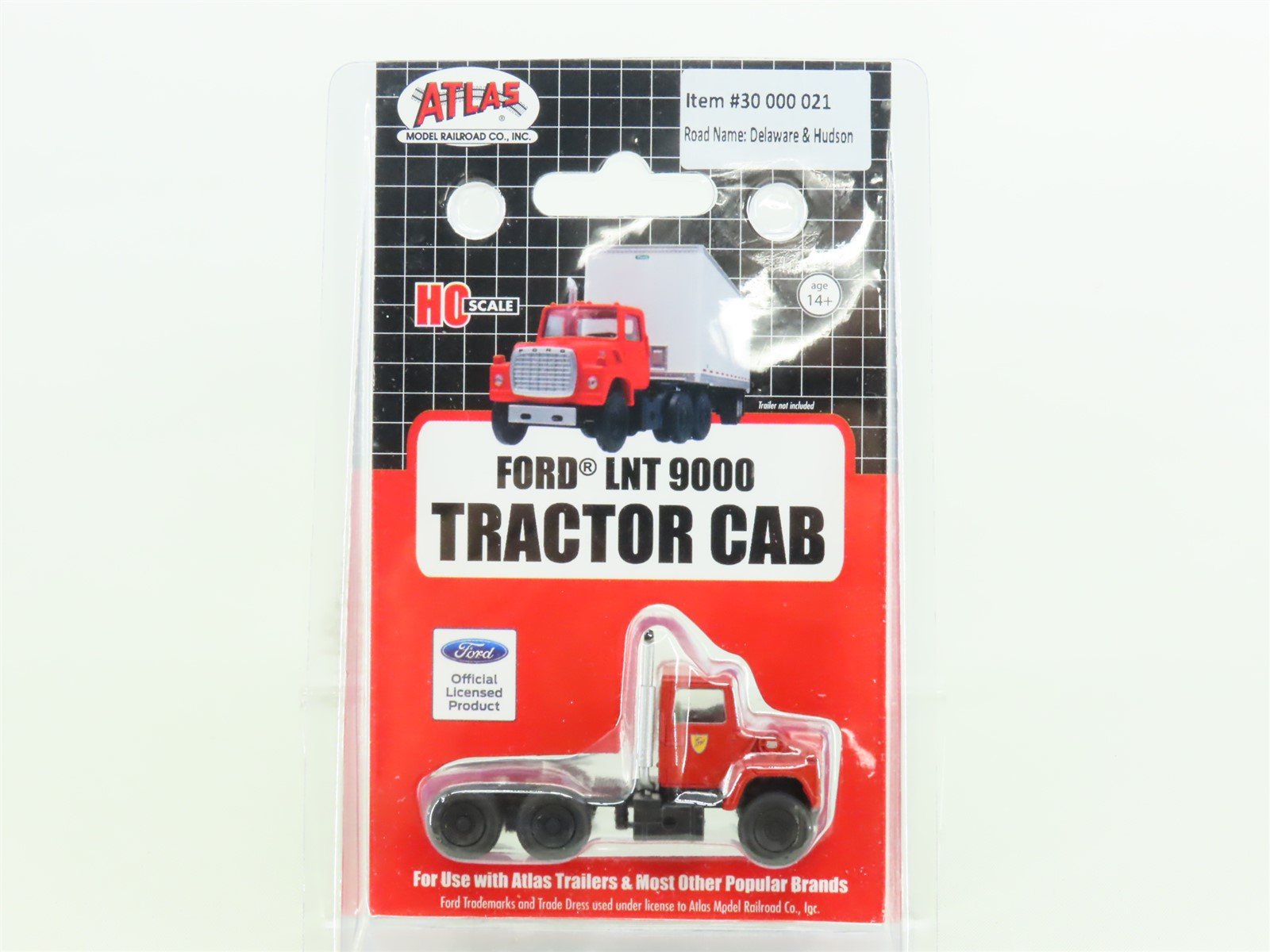 HO 1/87 Scale Atlas #30000021 D&H Delaware & Hudson Ford LNT 9000 Tractor Cab