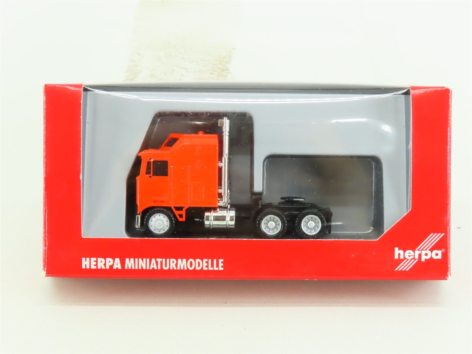 HO Scale Herpa Promotex #25258 Kenworth K-100 1 Bar Grill Tractor Cab - Orange