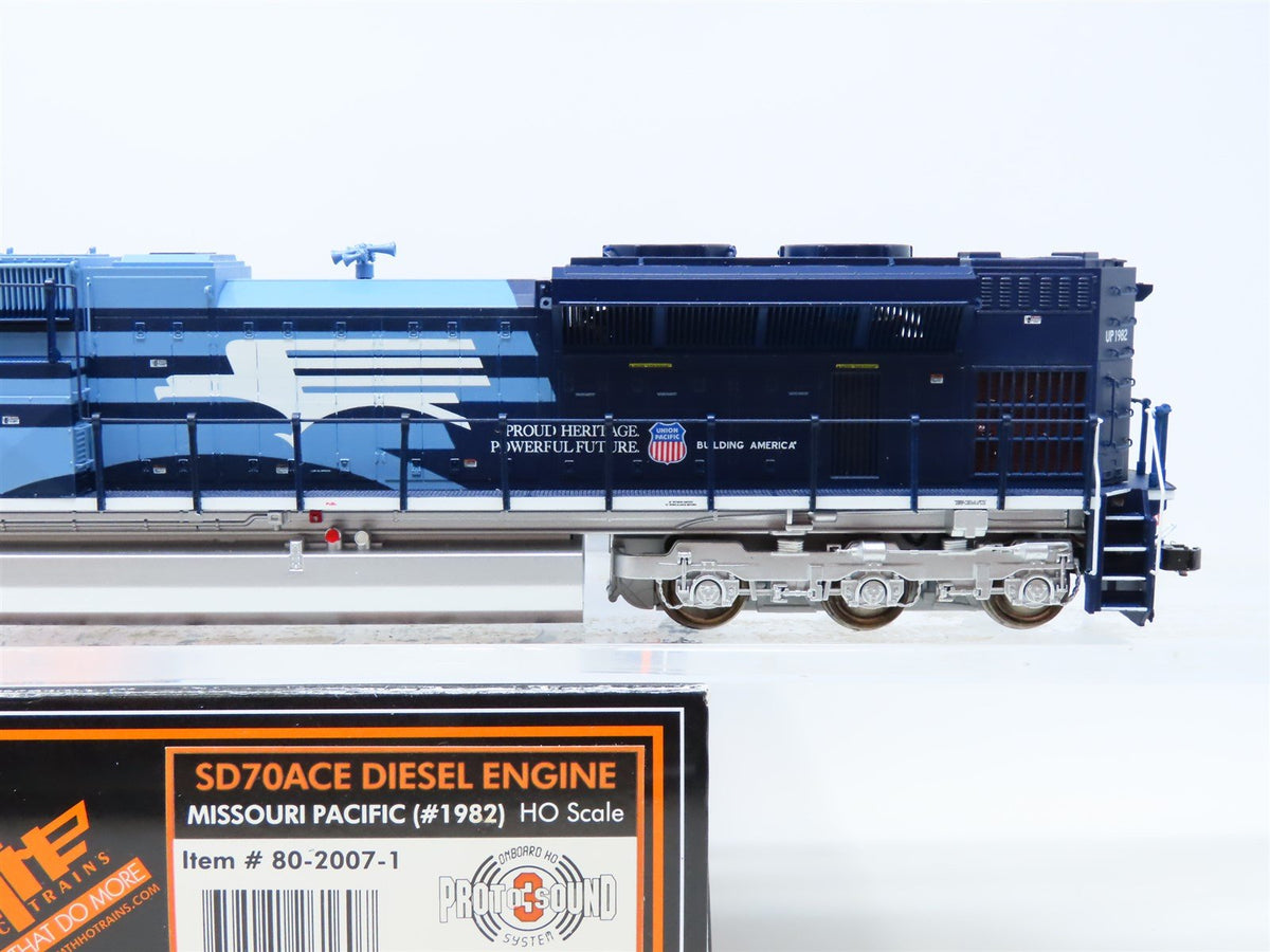 HO MTH 80-2007-1 UP MP Heritage &quot;Eagle&quot; EMD SD70ACE Diesel #1982 w/ DCC &amp; Sound