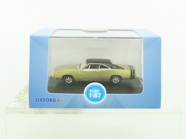 HO 1/87 Scale Oxford #87DC68002 1968 Dodge Charger - Gold/Black - Model ...