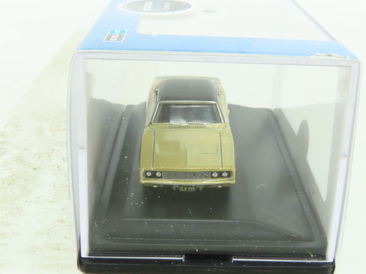 HO 1/87 Scale Oxford #87DC68002 1968 Dodge Charger - Gold/Black