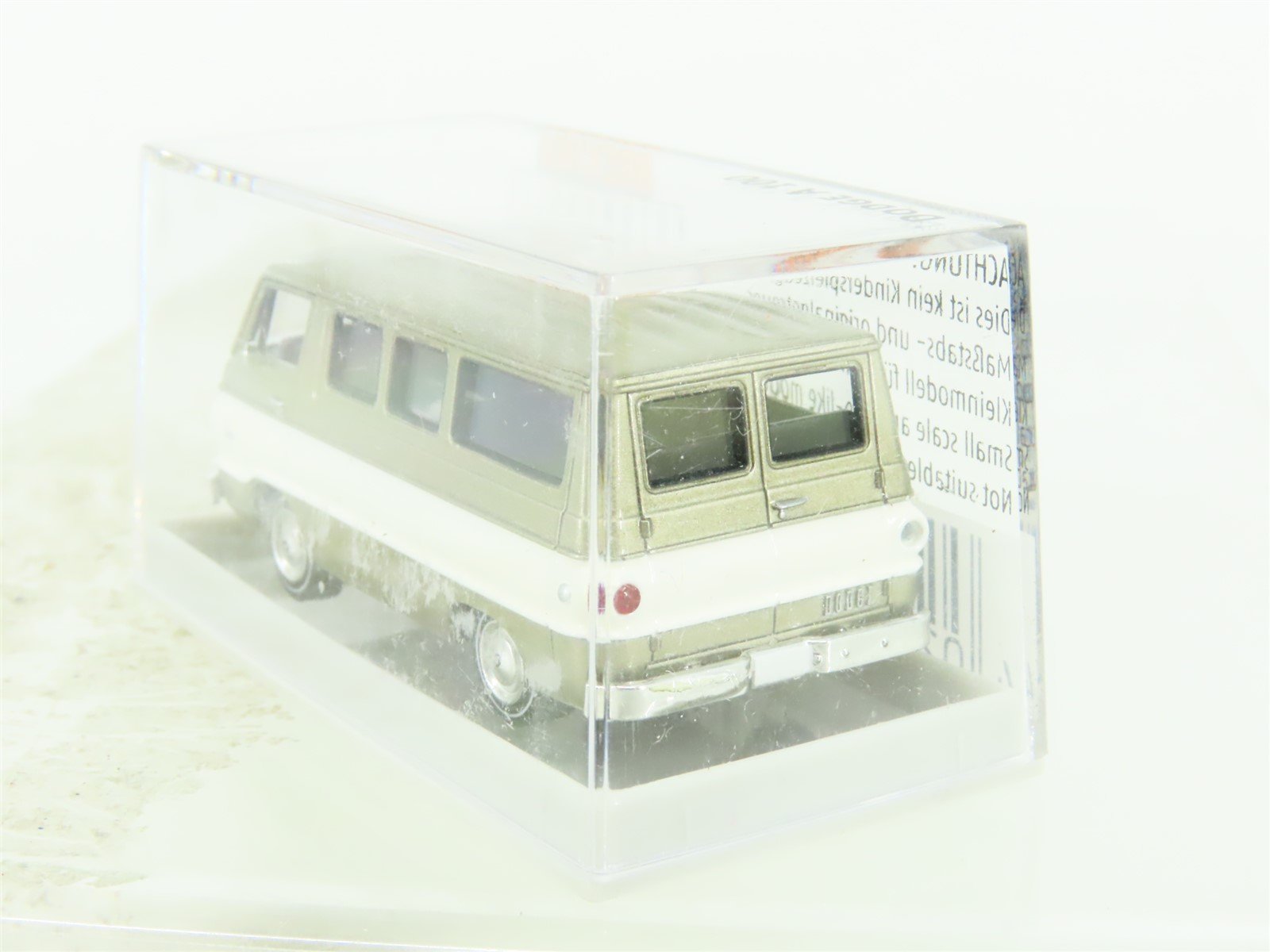 HO 1/87 Scale Brekina #34305 Dodge A100 Passenger Van - Grey/White