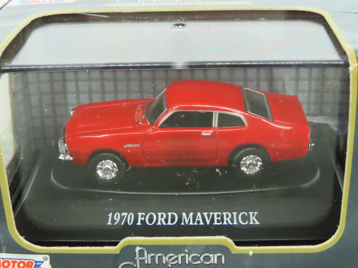 HO Scale Motor Max American Classics #73950AC 1970 Ford Maverick - Red