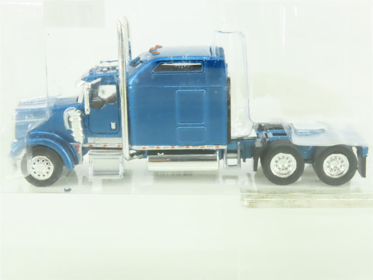 HO Scale Trucks N&#39; Stuff #410652 Kenworth W900 Sleeper Cab - Western Blue (2-Pk)