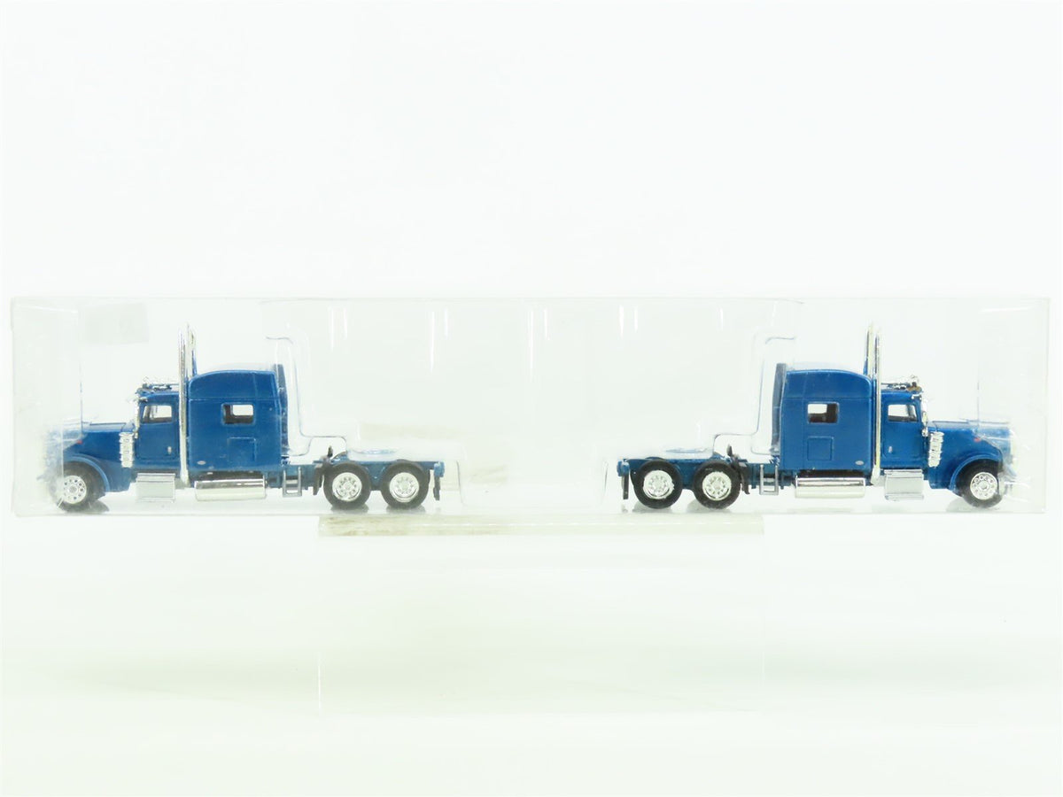 HO Scale Trucks N&#39; Stuff #410502 Peterbilt 389 Sleeper Cab - Western Blue (2-Pk)