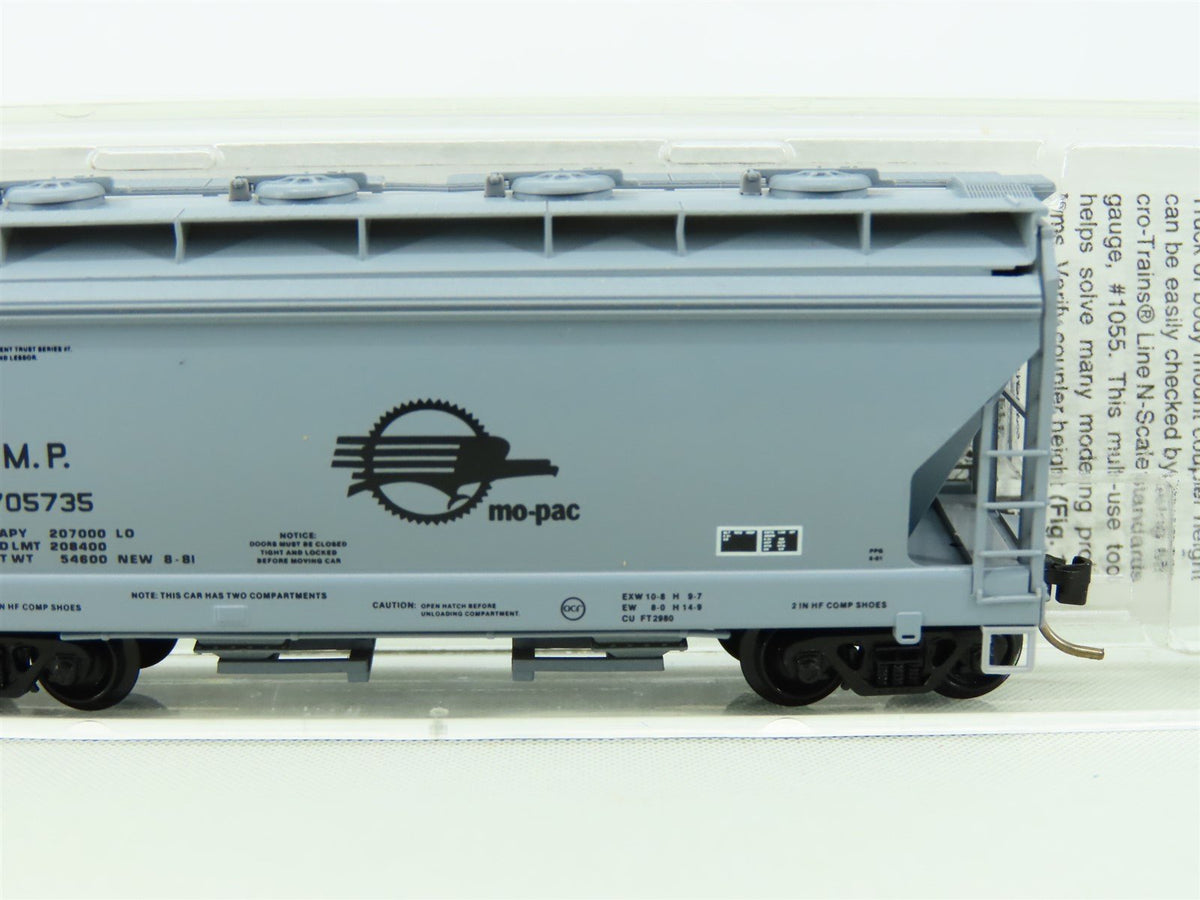 N Scale Micro-Train MTL 92030 MP Missouri Pacific &quot;MO-PAC&quot; 2-Bay Hopper #705735