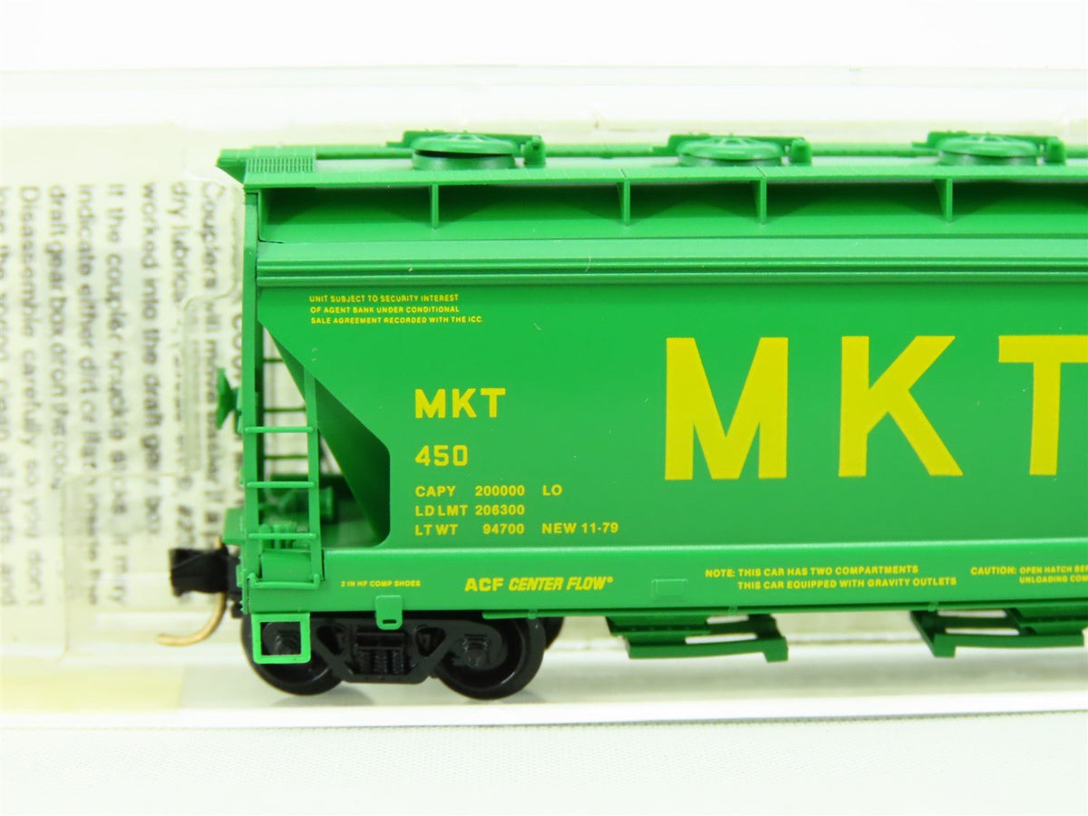 N Scale Micro-Train MTL 92040 MKT Missouri-Kansas-Texas 2-Bay Hopper #450