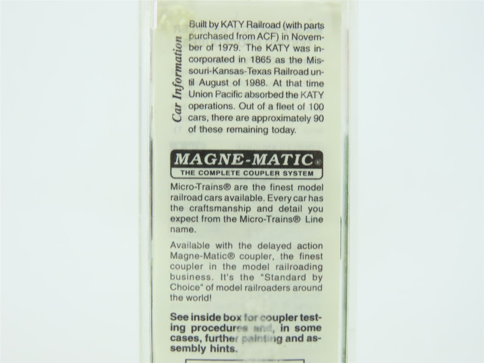 N Scale Micro-Train MTL 92040 MKT Missouri-Kansas-Texas 2-Bay Hopper #450