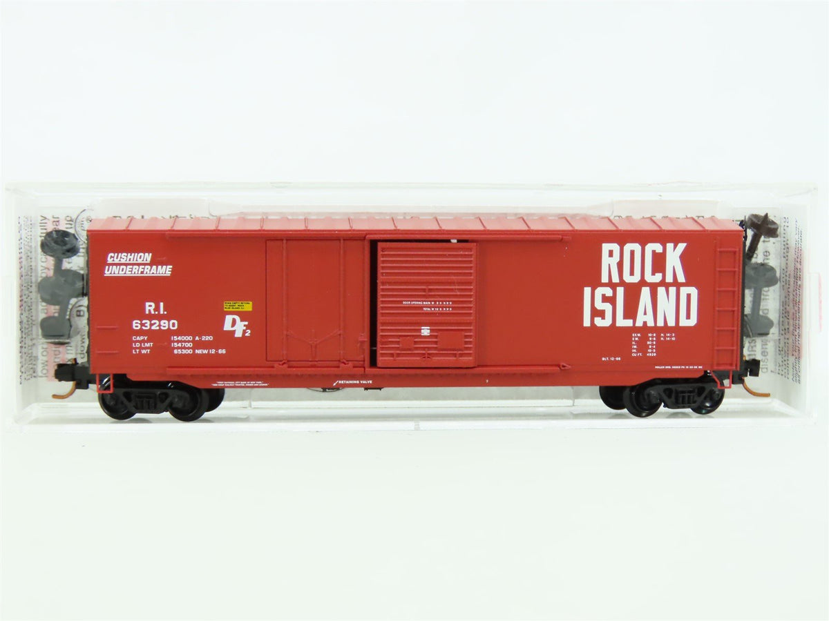 N Scale Micro-Train MTL 076 00 070 RI Rock Island 50&#39; Box Car #63290