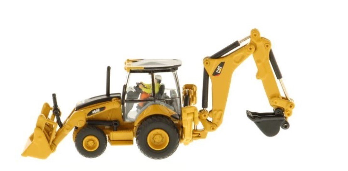 HO 1/87 Scale Diecast Masters #85263 Cat 450E Backhoe Loader