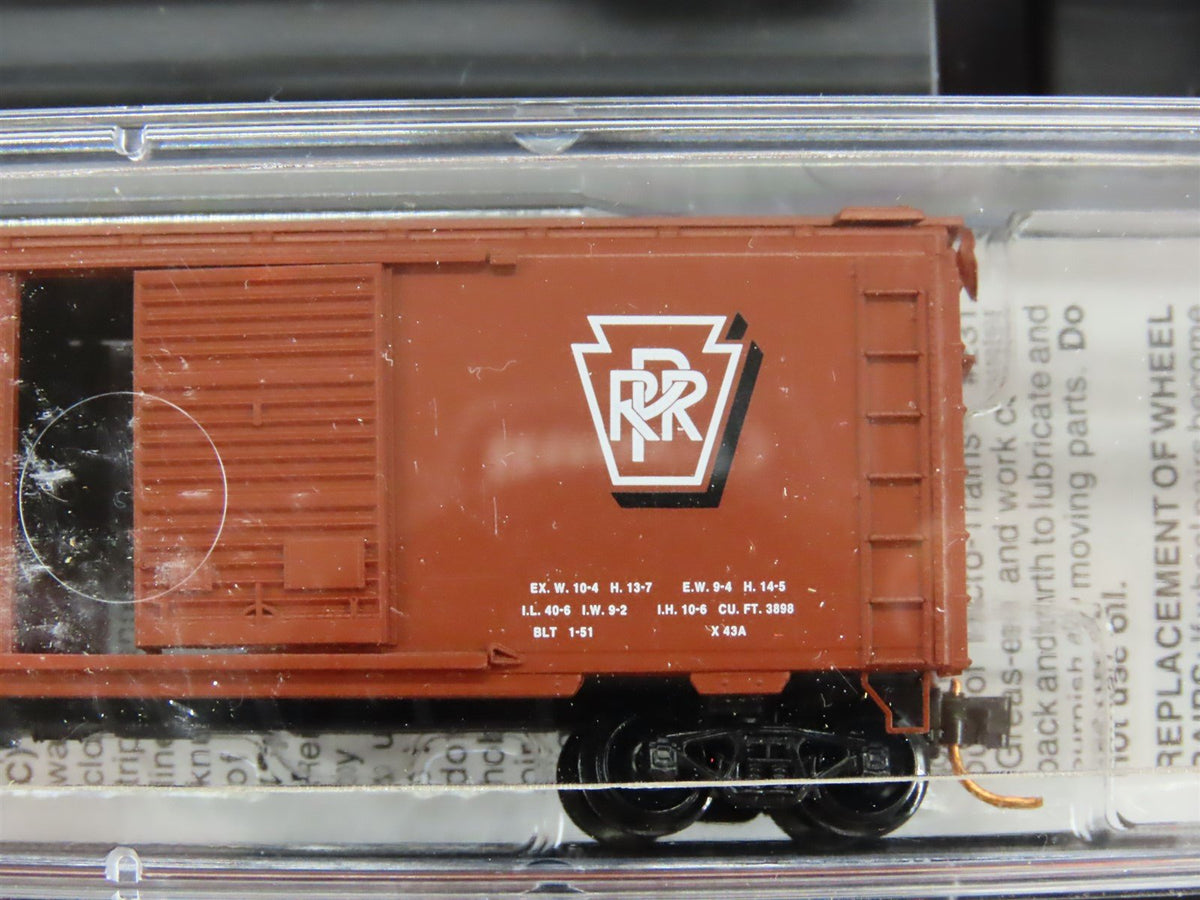 N Micro-Trains MTL #99300001 PRR Pennsylvania 40&#39; Box Car 4-Car Runner Pack