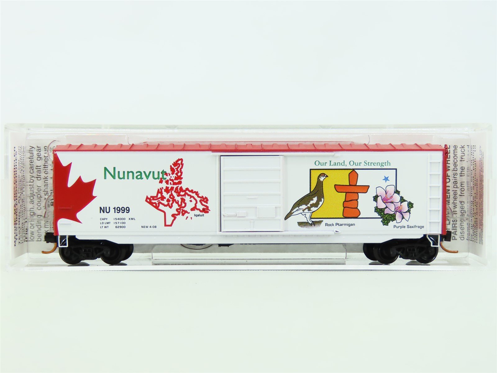 N Scale Micro-Train MTL 077 00 161 NU Nunavut Territory Box Car #1999