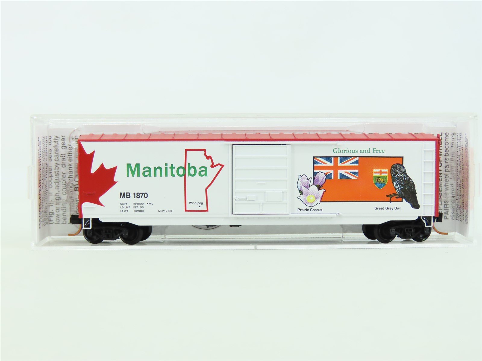 N Scale Micro-Train MTL 077 00 160 MB Manitoba Provincial Box Car #1870