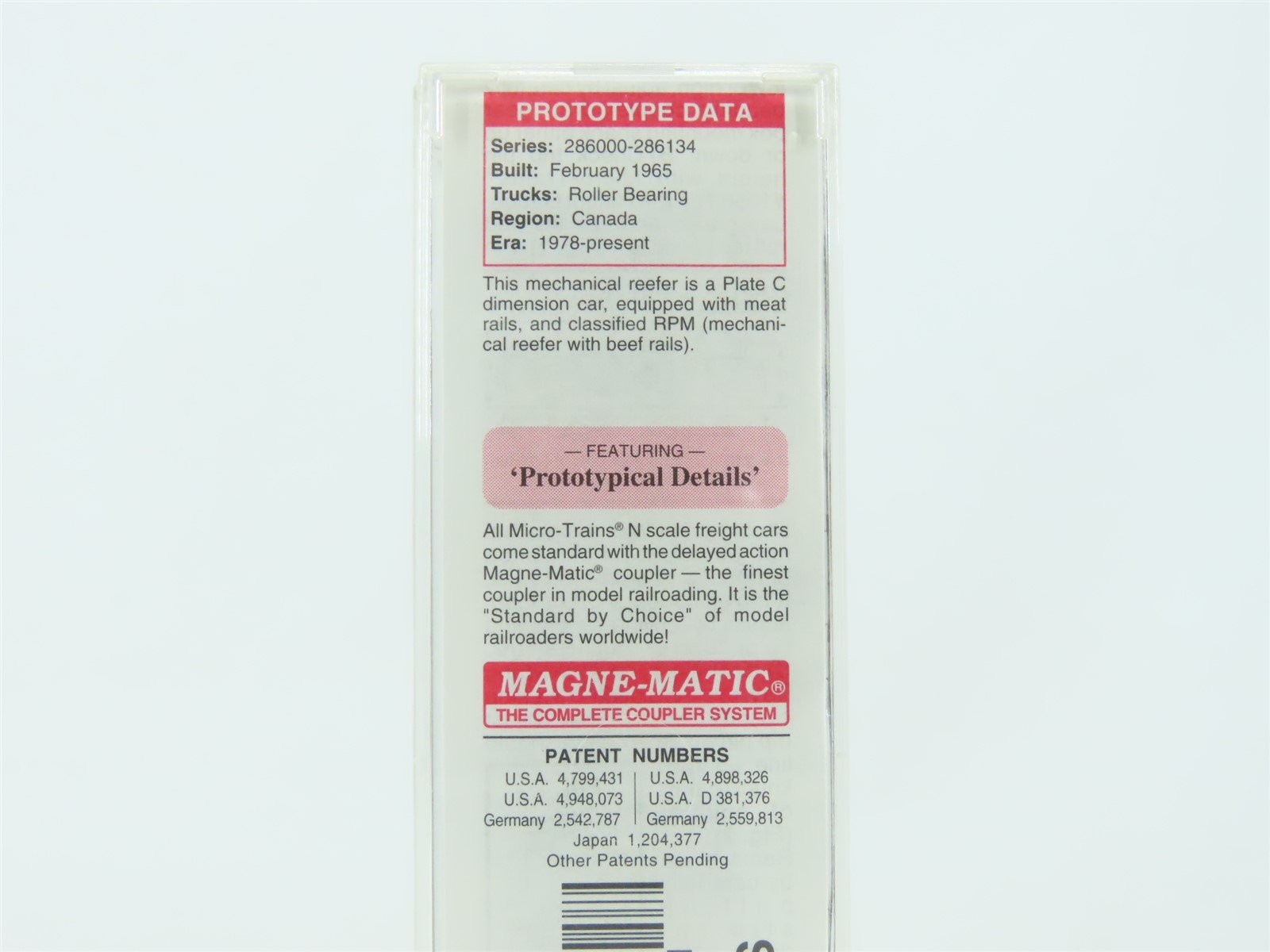 N Scale Micro-Train MTL 069 00 030 CP Canadian Pacific Reefer #286120