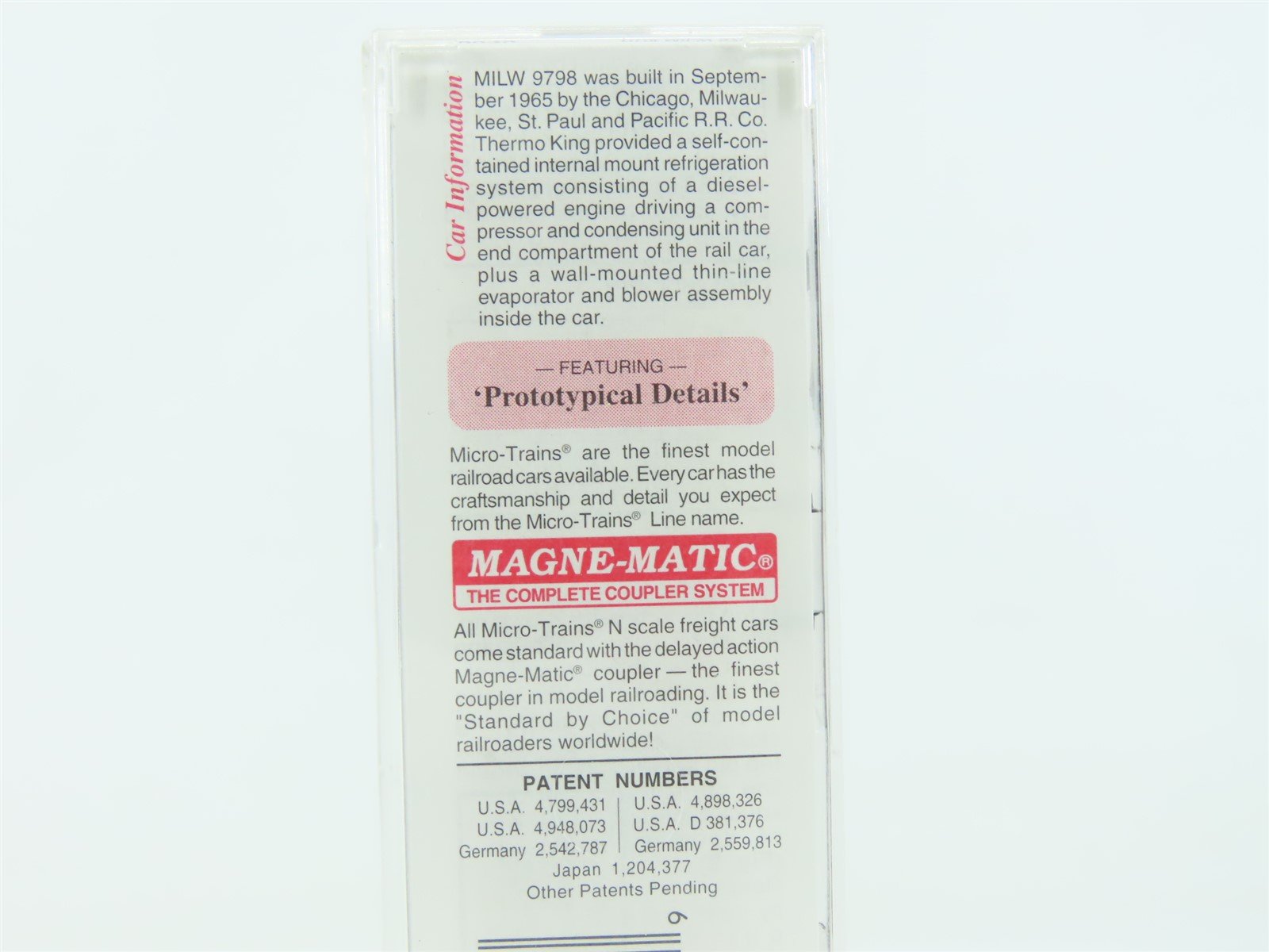 N Scale Micro-Train MTL 70040 MILW Milwaukee Road Mechanical Reefer #9798