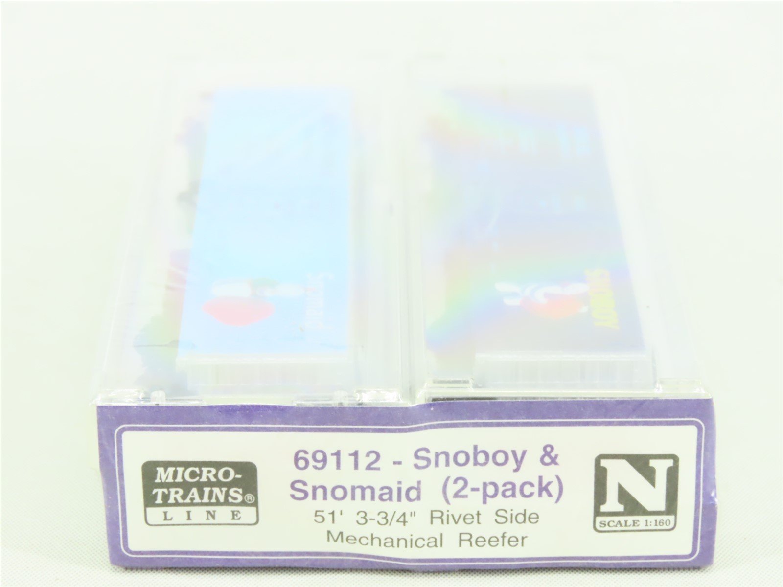 N Scale Micro-Trains MTL #69112 Snoboy & Snomaid Mechanical Reefer 2-Pk - SEALED